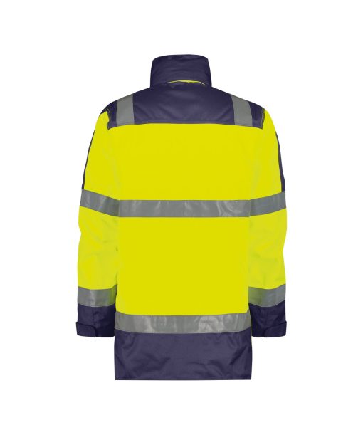 Dassy Limasol fluo sárga-sötétkék jól láthatósági hosszú kabát - Image 2