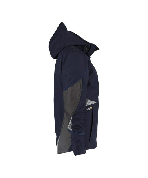 Dassy Gravity sötétkék-antracit szürke női softshell kabát - Image 3