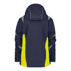 Alternative view of Dassy Kalama sötétkék-fluo sárga női softshell munkakabát