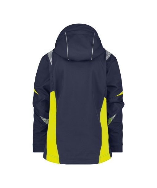 Dassy Kalama sötétkék-fluo sárga női softshell munkakabát - Image 2