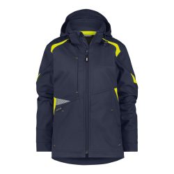 Dassy Kalama sötétkék-fluo sárga női softshell munkakabát