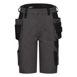 Dassy Kuma Flex antracit szürke-fekete lengőzsebes rövid munkanadrág