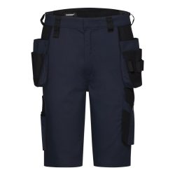 Dassy Kuma Flex sötétkék-fekete lengőzsebes rövid munkanadrág