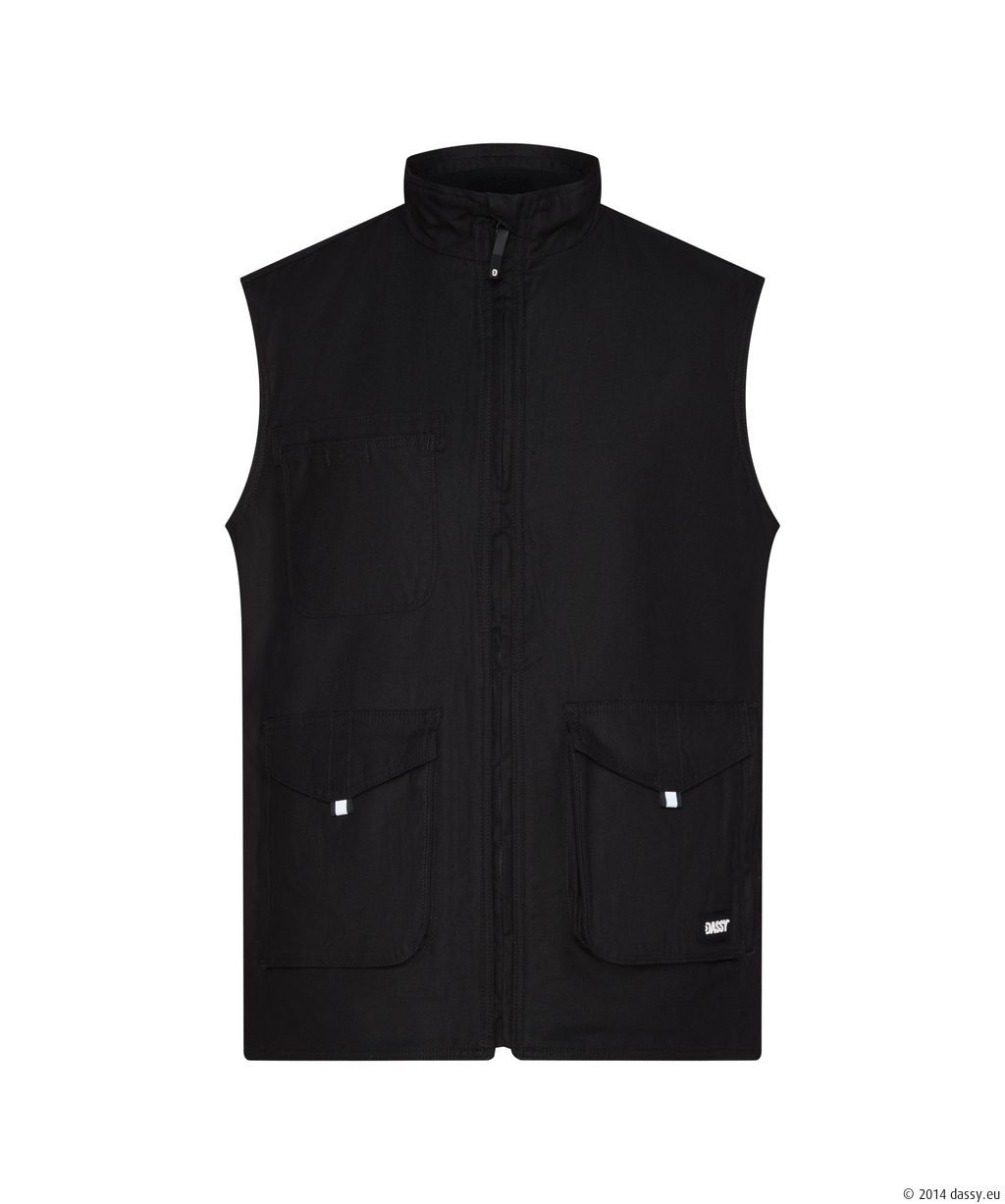 Dassy Morris fekete munkamellény