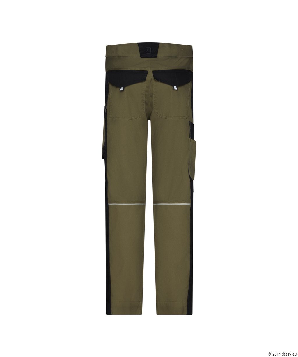 Dassy Ponti khaki-fekete derekas munkanadrág - Image 2