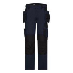 Dassy Rossi Flex sötétkék-fekete lengőzsebes derekas munkanadrág