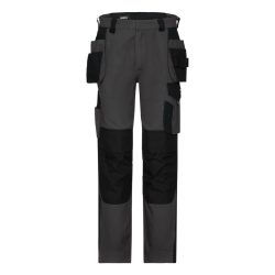 Dassy Rossi antracit szürke-fekete lengőzsebes derekas munkanadrág